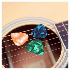10pcs Multicolored Guitar and Ukulele Picks 0.05 0.07 0.09cm Thickness