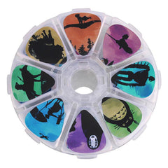50pcs Guitar Picks Set Mixed Thickness and Style with 8 Storage Boxes