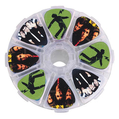50pcs Guitar Picks Set Mixed Thickness and Style with 8 Storage Boxes