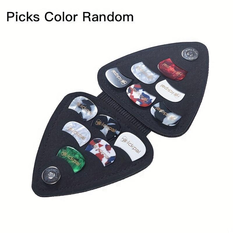 1pc PICKPAL Guitar Pick Celluloid Finger Pick Box 12 Piece Folk Acoustic Guitar
