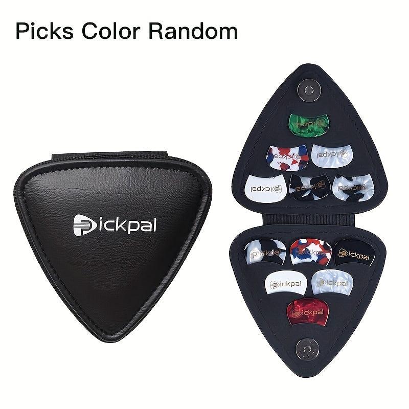 1pc PICKPAL Guitar Pick Celluloid Finger Pick Box 12 Piece Folk Acoustic Guitar