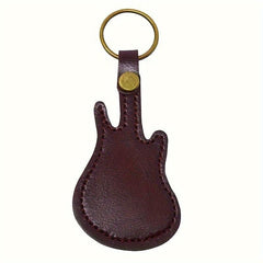Guitar Shaped Key Chain Pick Storage Set