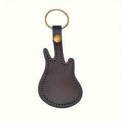 Guitar Shaped Key Chain Pick Storage Set