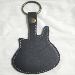 Guitar Shaped Key Chain Pick Storage Set