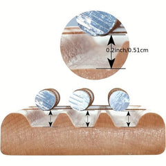 Aluminum Tube Xylophone 7 Tone Wood Tabletop Chimes Meditation Chime