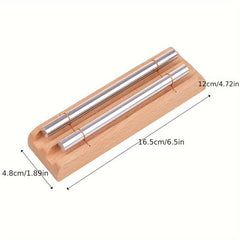 Aluminum Tube Xylophone 7 Tone Wood Tabletop Chimes Meditation Chime