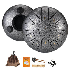 15 24 Cm 11 Note Steel Tongue Drum D Major Hanplate Percussion Instrument