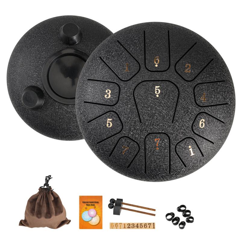 15 24 Cm 11 Note Steel Tongue Drum D Major Hanplate Percussion Instrument