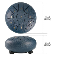 15 24 Cm 11 Note Steel Tongue Drum D Major Hanplate Percussion Instrument