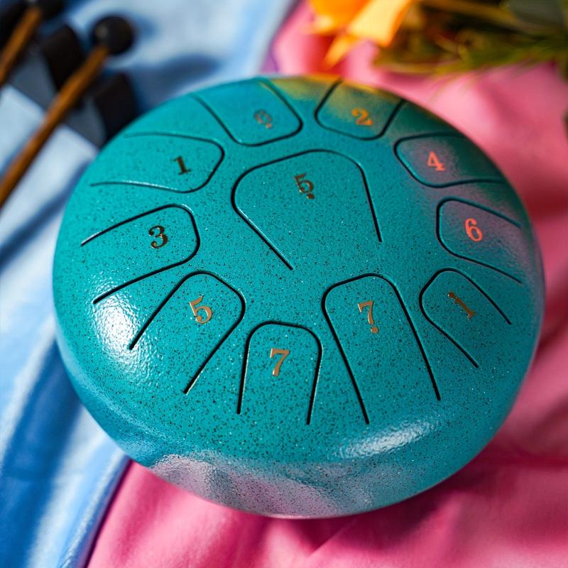 15 24 Cm 11 Note Steel Tongue Drum D Major Hanplate Percussion Instrument