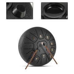 15 24 Cm 11 Note Steel Tongue Drum D Major Hanplate Percussion Instrument