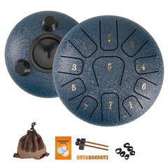 15 24 Cm 11 Note Steel Tongue Drum D Major Hanplate Percussion Instrument