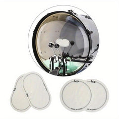 Bass Drum Impact Patch Drum Head Protector for Single and Double Pedal