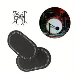 Bass Drum Impact Patch Drum Head Protector for Single and Double Pedal
