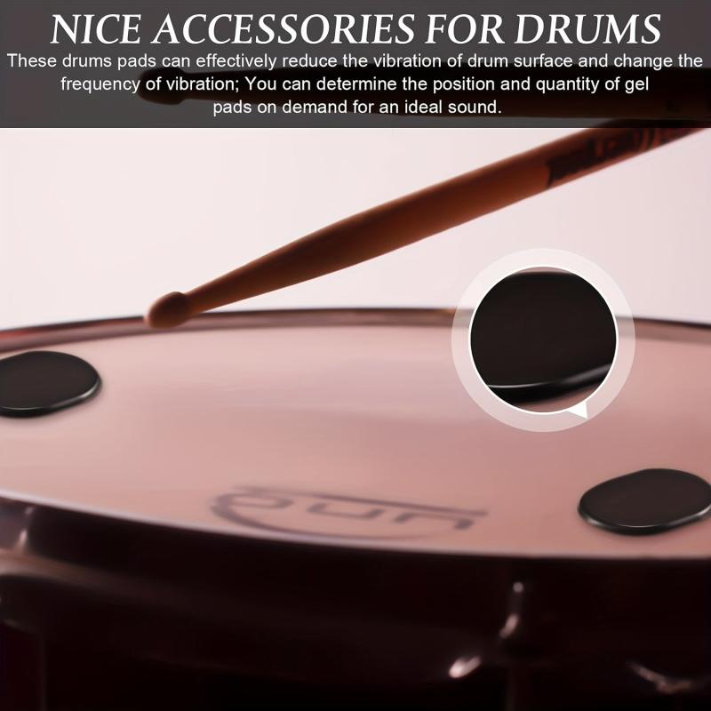 30 Drum Dampeners Gel Pads Drum Silencers Soft Drum Mute Pads