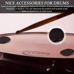 30 Drum Dampeners Gel Pads Drum Silencers Soft Drum Mute Pads
