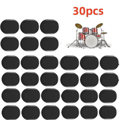 30 Drum Dampeners Gel Pads Drum Silencers Soft Drum Mute Pads