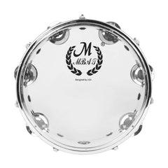 10 Inch Hand Tambourine Stainless Steel Ring Clear Sound Kids KTV Parties
