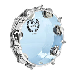 10 Inch Hand Tambourine Stainless Steel Ring Clear Sound Kids KTV Parties