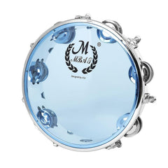 10 Inch Hand Tambourine Stainless Steel Ring Clear Sound Kids KTV Parties