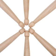 12 Pairs Panda 5A Drumsticks Maple Wood Drumsticks with Wood Tips