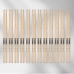 12 Pairs Panda 5A Drumsticks Maple Wood Drumsticks with Wood Tips