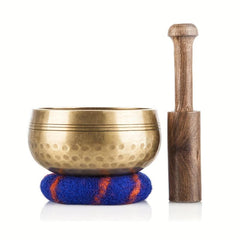Embroidered Singing Bowl Mat for Yoga