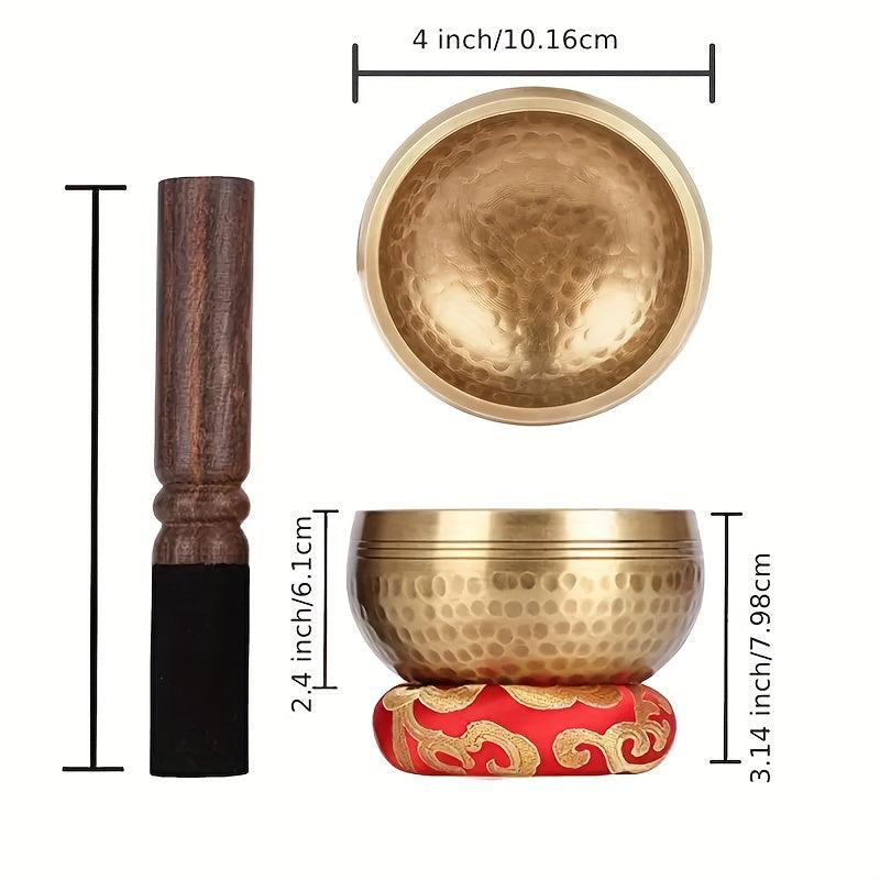 8.89 cm Singing Bowl Set for Yoga Meditation and Healing