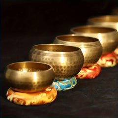 8cm Bronze Meditation Chime Bowl for Yoga - Soothing Sound Therapy