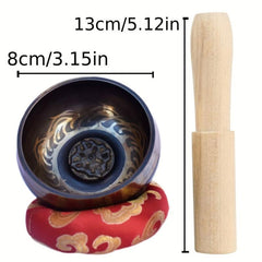 Singing Bowl for Meditation Yoga Healing Handcrafted High Brass Clear Tones