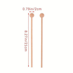 1 Pair Wooden Knocking Sticks Percussion Xylophone Hammer