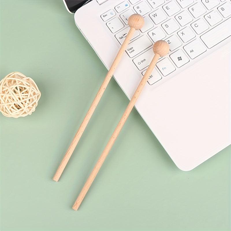 1 Pair Wooden Knocking Sticks Percussion Xylophone Hammer