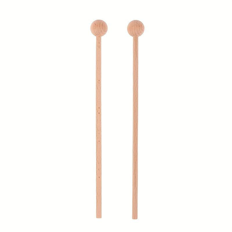 1 Pair Wooden Knocking Sticks Percussion Xylophone Hammer