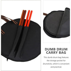 Dumb Drum Bag Rust Proof Oxford Cloth Dumb Drum Practice Pad Bag