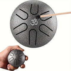 Steel Tongue Drum 7 62 Cm 6 Notes Mini Hand Drums Musical Percussion Instrument