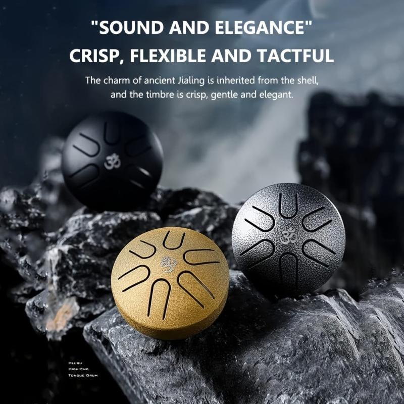 Steel Tongue Drum 7 62 Cm 6 Notes Mini Hand Drums Musical Percussion Instrument