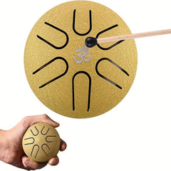 Steel Tongue Drum 7 62 Cm 6 Notes Mini Hand Drums Musical Percussion Instrument