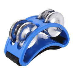 Foot Tambourine Percussion Instrument with Metal Jingle Bell