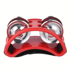 Foot Tambourine Percussion Instrument with Metal Jingle Bell