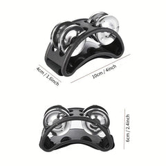 Foot Tambourine Percussion Instrument with Metal Jingle Bell