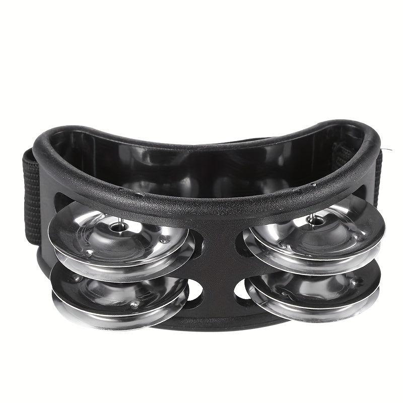 Foot Tambourine Percussion Instrument with Metal Jingle Bell