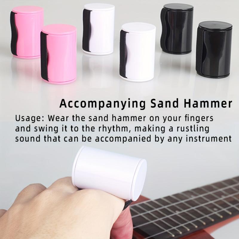 Ukulele Finger Sand Hammer Sand Bell Multiple Colors Optional
