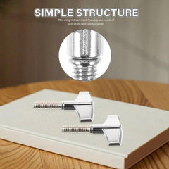4 Pcs Metal Brackets Drum Accessories Instrument Nuts Cymbal Stand Wing Screw