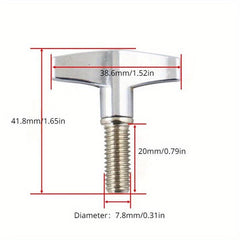 4 Pcs Metal Brackets Drum Accessories Instrument Nuts Cymbal Stand Wing Screw