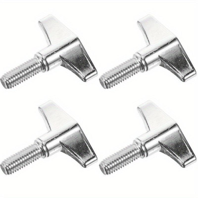4 Pcs Metal Brackets Drum Accessories Instrument Nuts Cymbal Stand Wing Screw