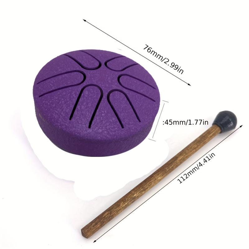 Steel Tongue Drum 7 62 Cm 6 Notes Hollow Drum Steel Hand Drum