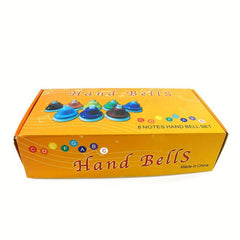 Colorful 8 Tone Hand Bells Music Teaching Aid