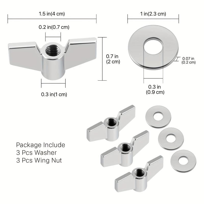 Cymbal Replacement Accessories: Felts, Clutch, Sleeves, Nuts, Washer