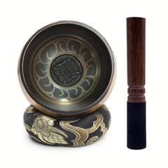 Hand Hammered Singing Bowls Set for Meditation