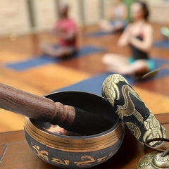 Hand Hammered Singing Bowls Set for Meditation